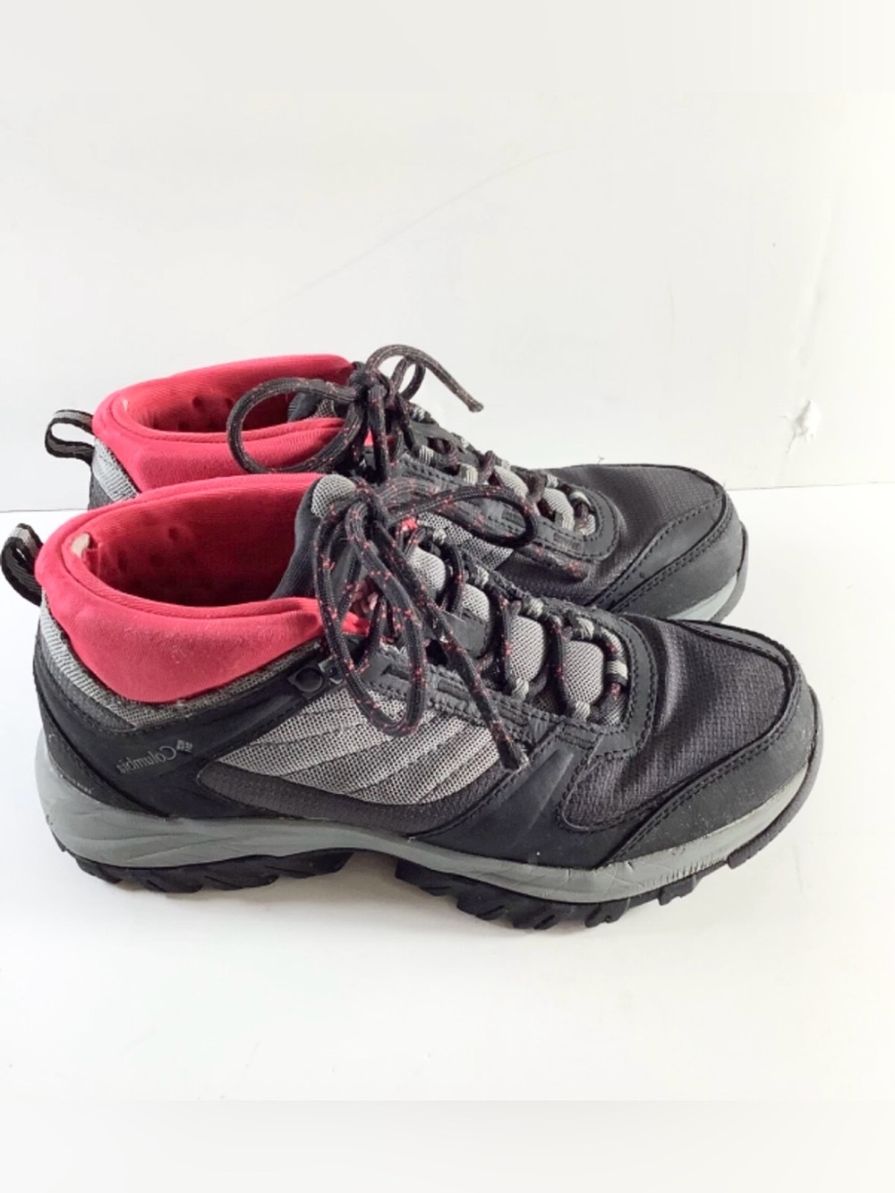 Columbia Waterproof  Hiking Shoes Gray/Black/Pink Women Size 5.5